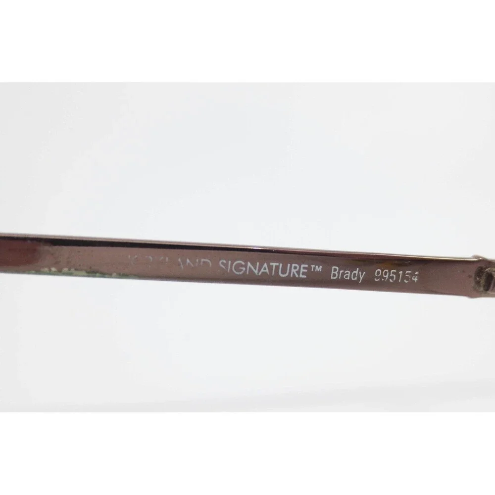 Kirkland Signature Brady Shiny Brown Rectangular Semi Rimless Eyeglasses 53/19